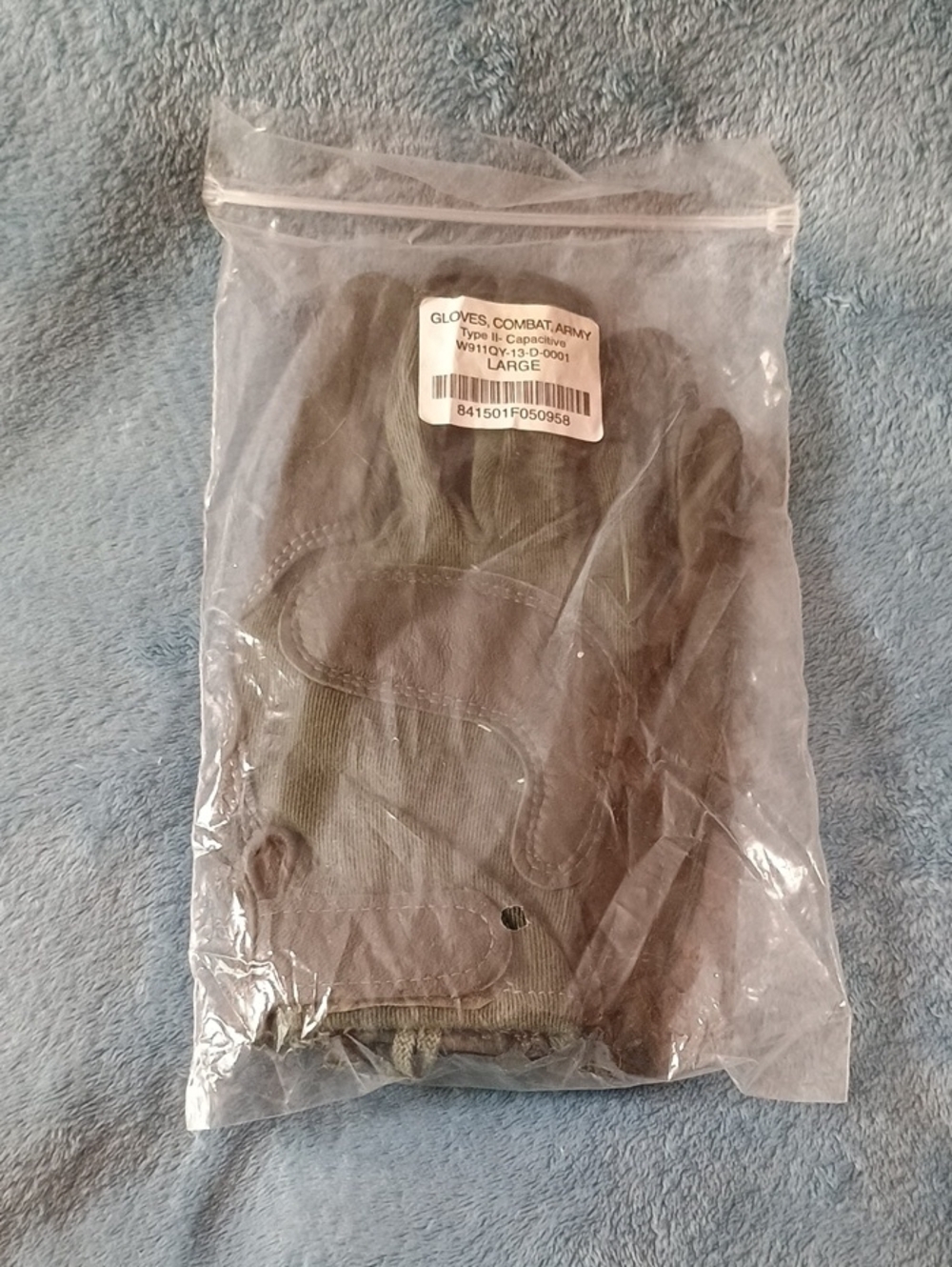 Combat Style Tactical Gloves - Olive Green